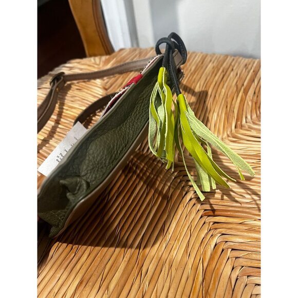 NWT New Soruka Recycled Leather Crossbody Phone Bag · Handmade Woman Small Cell - Picture 6 of 13